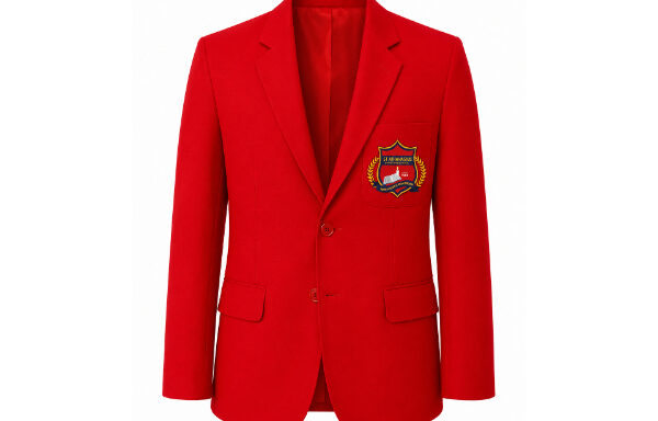 Red Branded School Blazer