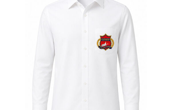 White Branded School Shirt